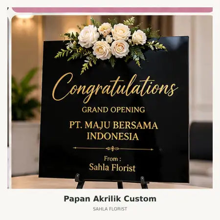 Papan Bunga Akrilik Cikarang Utara